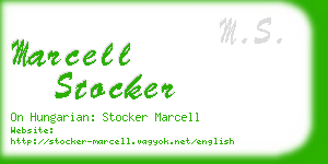 marcell stocker business card